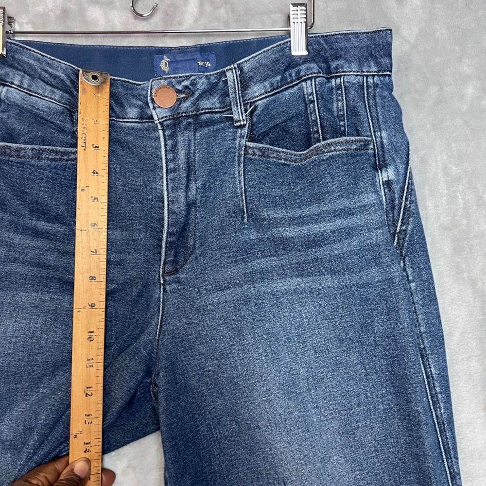 Democracy Ab-solution High Rise Barrel Leg Jeans Medium Wash Blue Size 12 - Picture 4 of 13